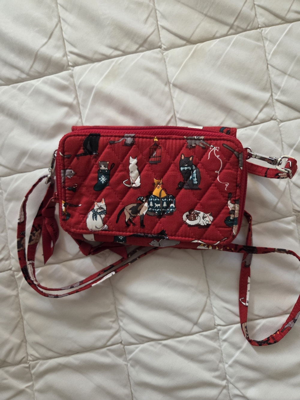 Vera Bradley Cat-Print Crossbody Bag